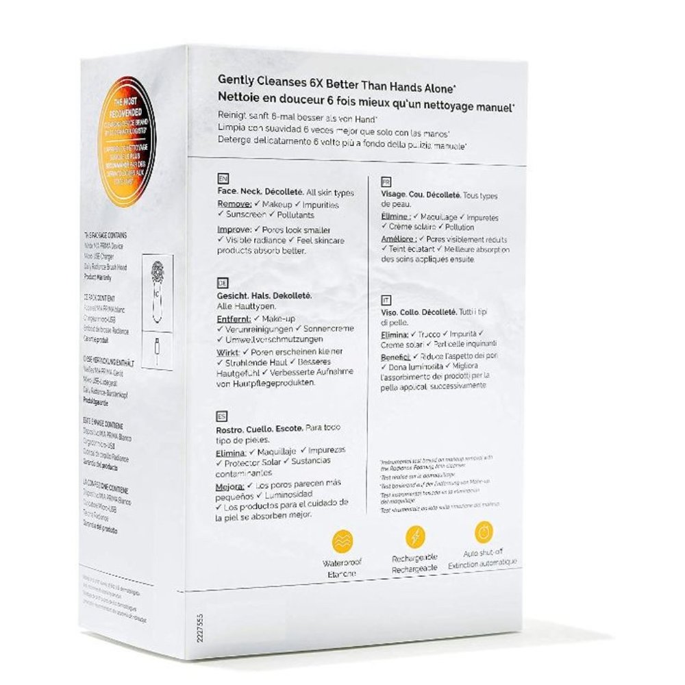 Clarisonic Mia Prima Sonic Facial Cleansing bundle - WHITE (W/ 5 Brush Heads) - Picture 3 of 14
